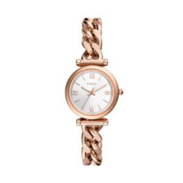 Picture of Ladies Carlie Rose Gold-Tone Stainless Steel Watch Silver Dial