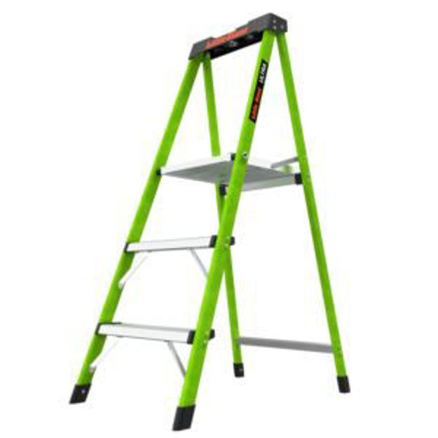 Picture of ULTRA 3-Step Fiberglass Ladder - ANSI Type IA 300lb Capacity