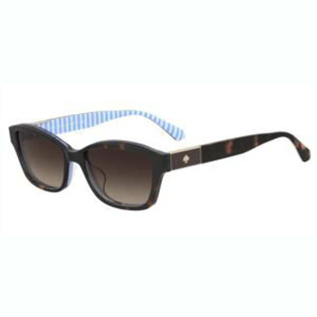 Picture of Ayla Rectangular Sunglasses - Havana Blue