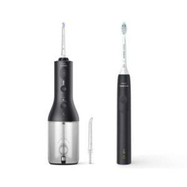 Picture of Sonicare Cordless Flosser & Toothbrush Set Black