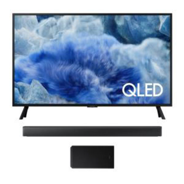 Picture of 75" QLED 4K Samsung Vision AI Smart TV w/ 3.1ch Soundbar & Subwoofer