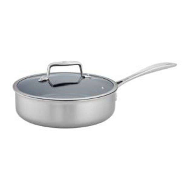 Picture of Clad CFX 3qt Nonstick Stainless Steel Ceramic Saute Pan w/ Lid