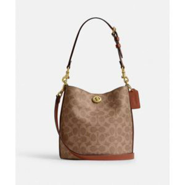 Picture of Willow Soft Bucket Bag 19 in Sig Can - Tan Caram