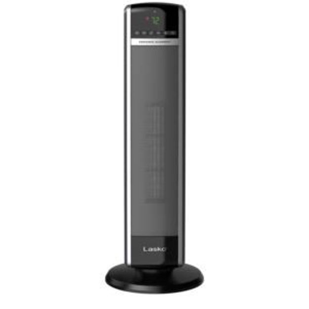 Picture of Lasko 29" 1500-Watt Digital Ceramic Tower Space Heater with Remote Control, Black