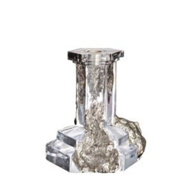 Picture of Rocky Baroque Candlestick Glossy Glaze Large