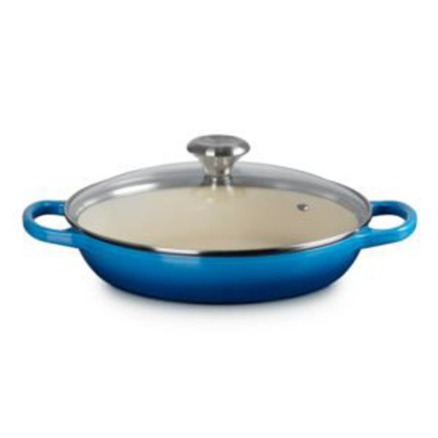 Picture of 2.25qt Signature Cast Iron Braiser w/ Glass Lid Marseille