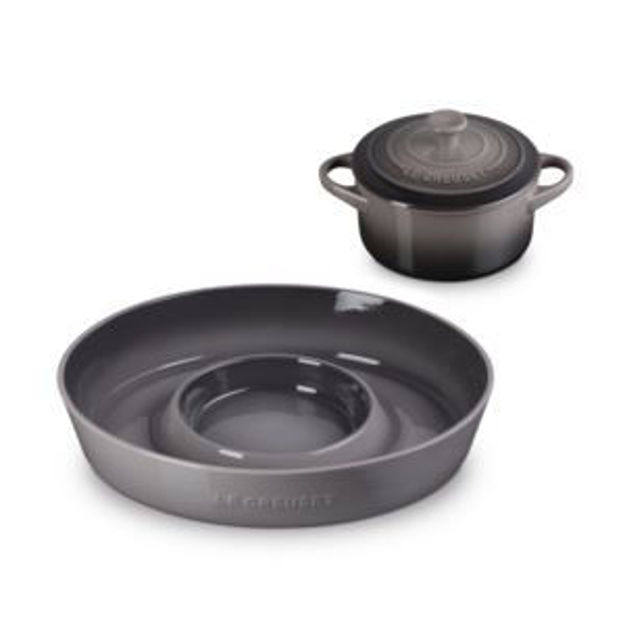 Picture of Chip & Dip Platter w/ 24oz Round Cocotte Oyster