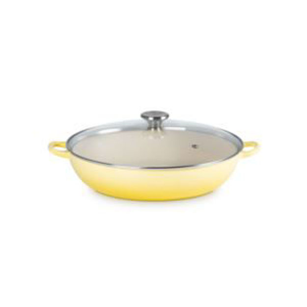 Picture of 5qt Traditional Cast Iron Braiser w/ Glass Lid Soleil