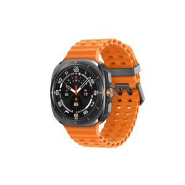 Picture of Galaxy Watch Ultra 47mm Titanium Gray w/ Orange Band