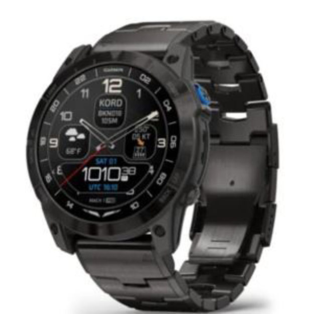 Picture of D2 Mach 1 Pro Aviator Smartwatch with Vented Titanium Bracelet