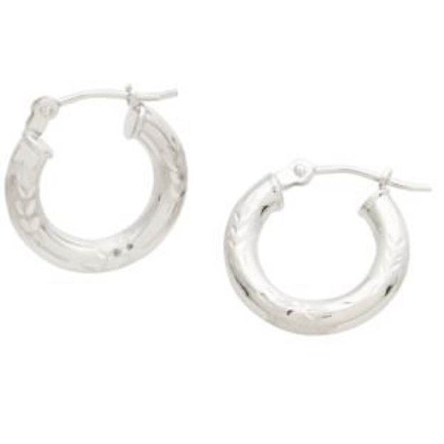 Picture of White Gold Hoop Earrings
