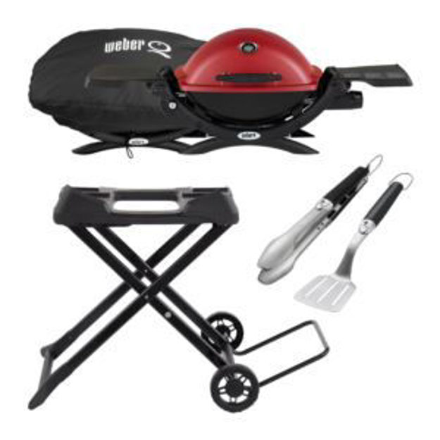 Picture of KIT Q1200 Gas Grill +2pc Tools/Cart/Cover-Red