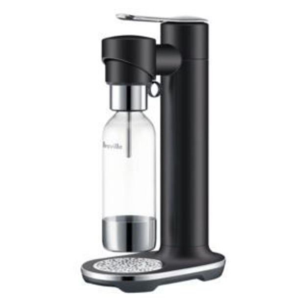 Picture of Breville InFizz Fusion Sparkling Water, Soda & Carbonated Beverage Maker with CO2 Canister, Black Tr