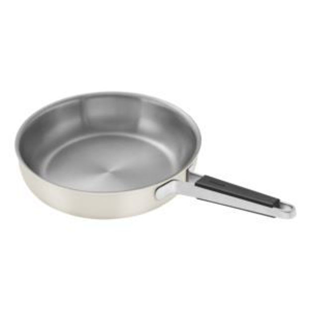 Picture of Pure 11" Stainless Steel Fry Pan Ivory White