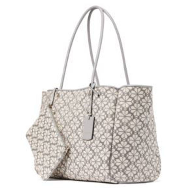 Picture of Spade Flower Jacquard Large Everything Tote - Grey Multi