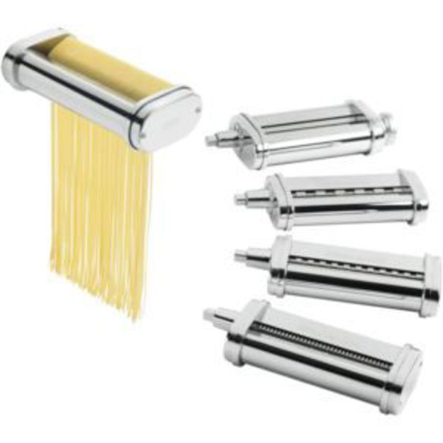 Picture of 5-PC. Pasta Deluxe Set for KitchenAid Stand Mixers - Pasta Roller w/ Cutters for Spaghetti, Fettucci