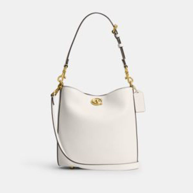 Picture of Willow Soft Bucket Bag 19 - Chalk