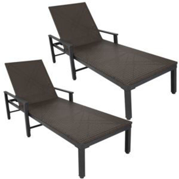 Picture of Biscayne Wicker 2pc Chaise Lounge Set