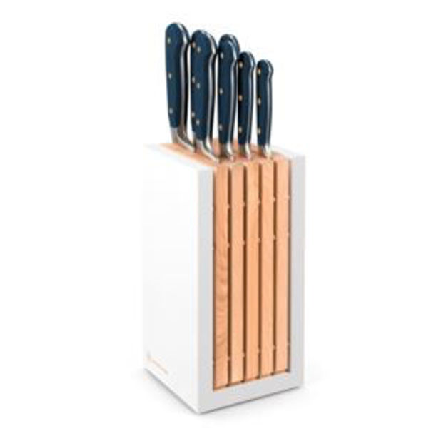 Picture of Classic 8pc Designer Knife Block Set Wild Blueberry