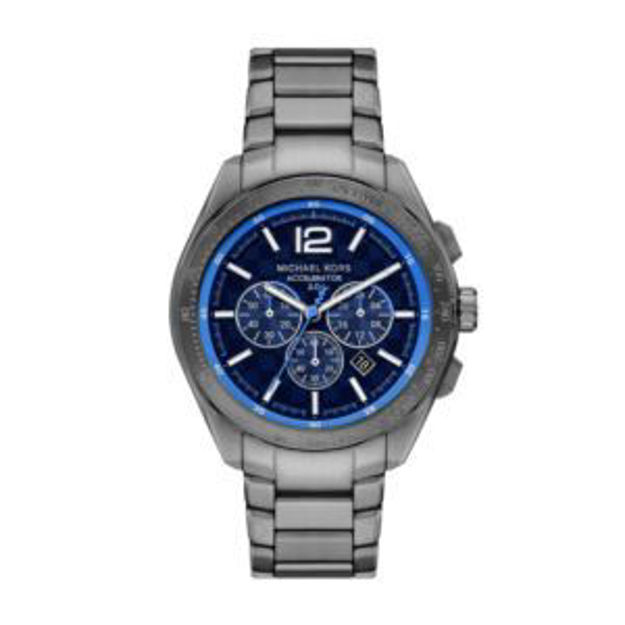 Picture of Mens Accelerator 2.0 Chronograph Gunmetal Stainless Steel Watch Blue Dial
