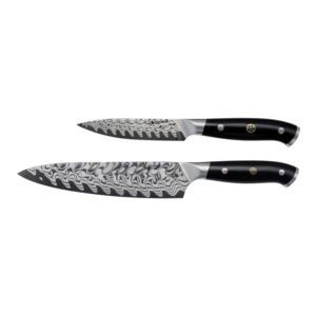 Picture of Compass Damascus 2pc Knife Set