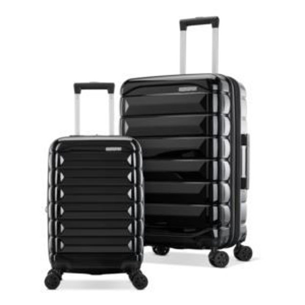 Picture of Kontour 2pc Hardside Spinner Set - Carry-On/Medium Black