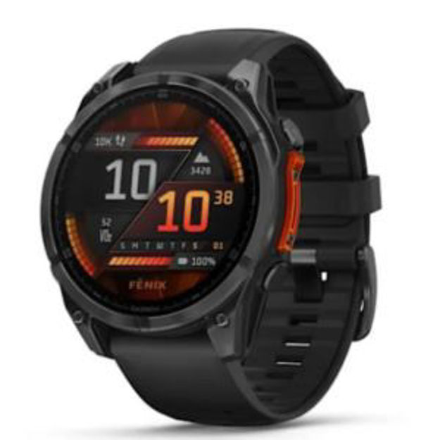Picture of fenix 8 - 47 mm- AMOLED - Slate Gray with Black Silicone Band