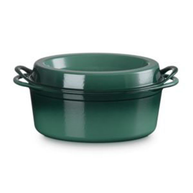 Picture of 7.75qt Traditional Cast Iron Oval Doufeu Artichaut