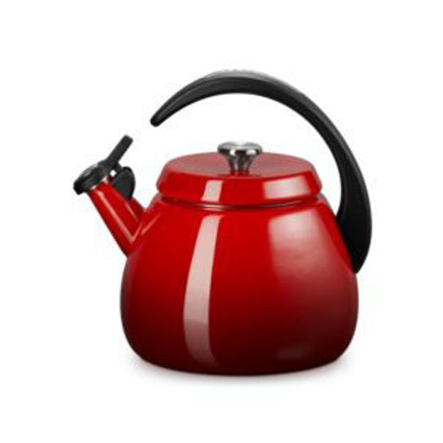 Picture of 2.2qt Enamel on Steel Cloche Kettle Cerise
