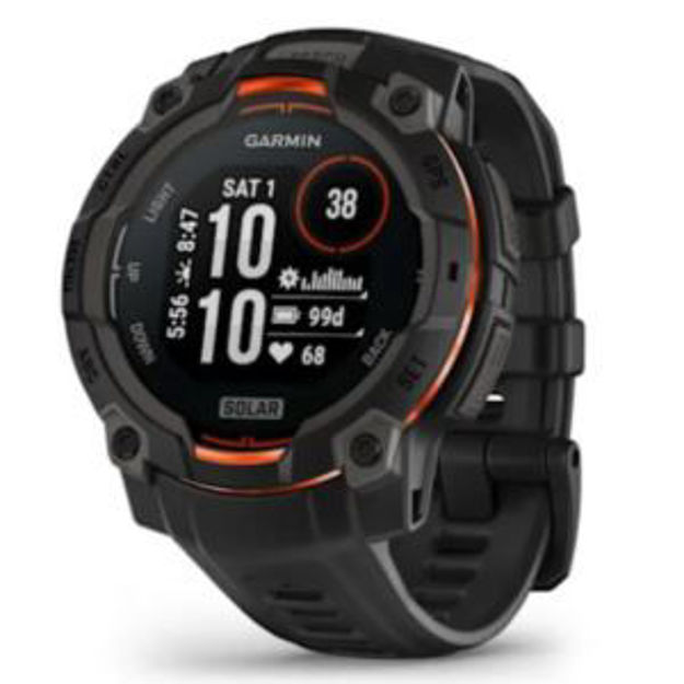 Picture of Instinct 3 - 45 mm - Solar - Black with Black Band