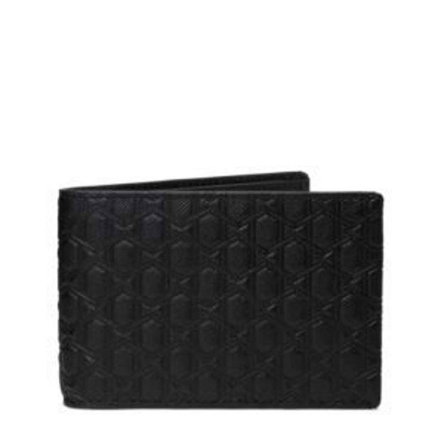 Picture of Nassau Slg Slim Single Billfold - Black Textured Monog