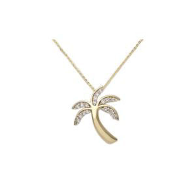 Picture of Palm Tree Diamond Necklace