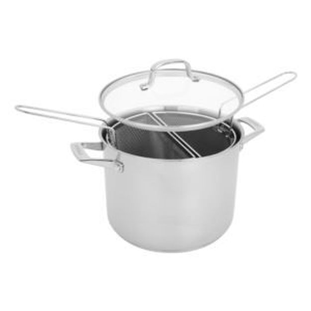 Picture of 8.5qt Stainless Steel Pasta Pot w/ Colander Baskets
