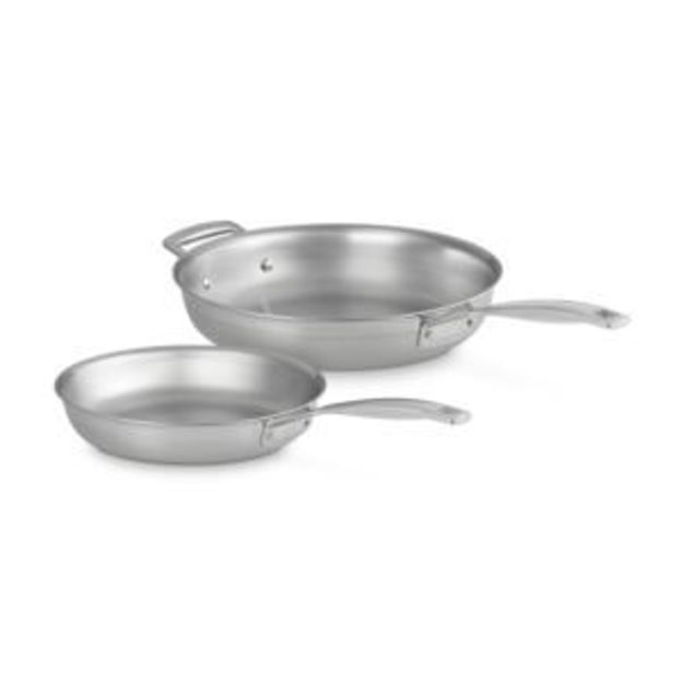 Picture of 2pc Classic Stainless Steel Frying Pan Set