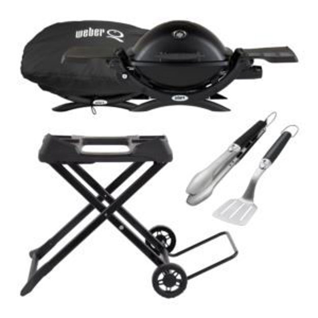 Picture of KIT Q1200 Gas Grill +2pc Tools/Cart/Cover-Black