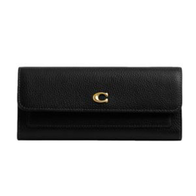 Picture of Mila Long Flap Wallet - Black
