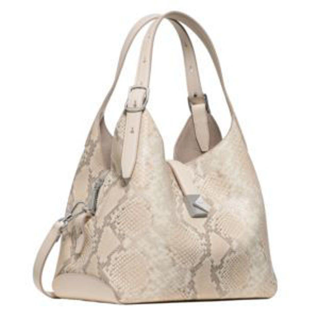 Picture of Deco Snake Embossed Crossbody Tote - Neutral Multi
