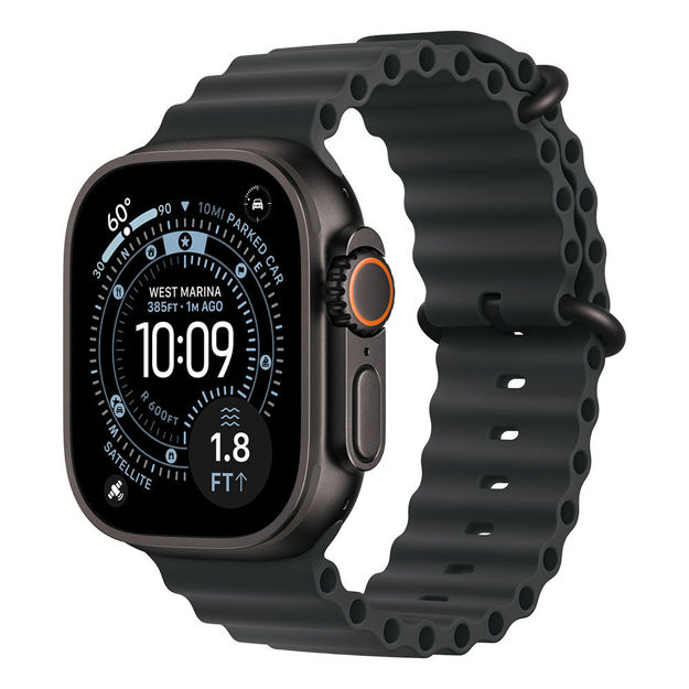 Picture of Apple Watch Ultra 3 GPS + Cellular 49mm Black Titanium Case with Black Ocean Band