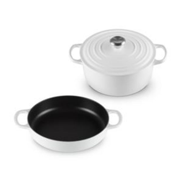 Picture of 3pc Signature Cast Iron Set White