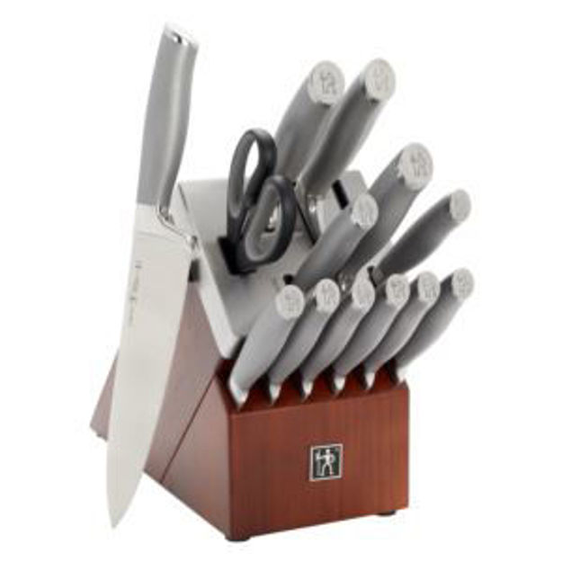 Picture of Graphite 14pc Self-Sharpening Knife Block Set Brown