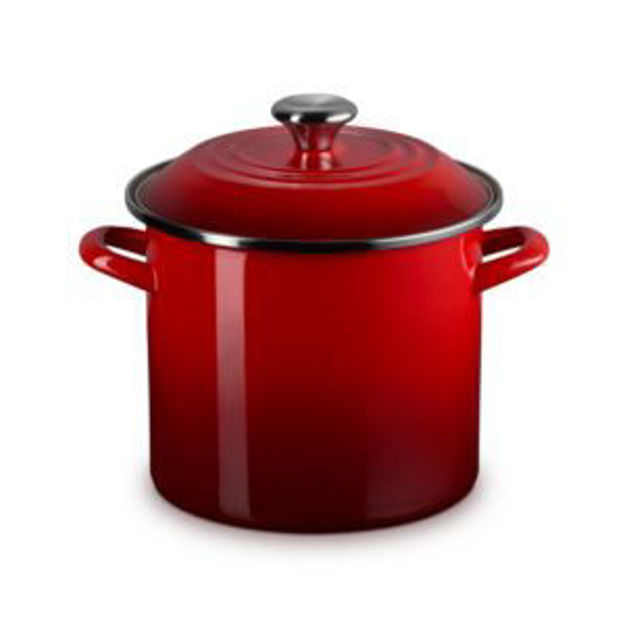 Picture of 8qt Enamel on Steel Covered Stockpot Cerise