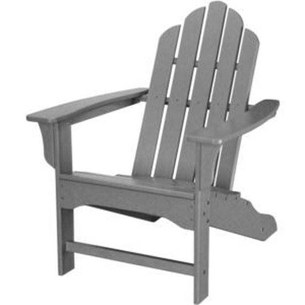 Picture of All-Weather Contoured Adirondack Chair - Grey