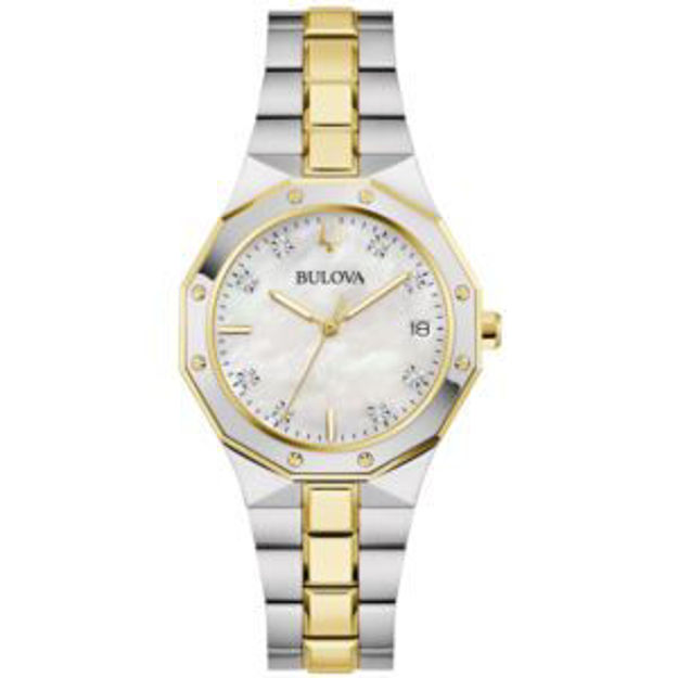 Picture of Ladies Prestige Gold & Silver Stainless Steel Watch Mother-of-Pearl Dial