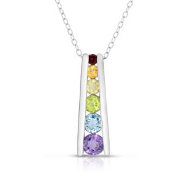 Picture of Multi-Colored Gemstone Necklace