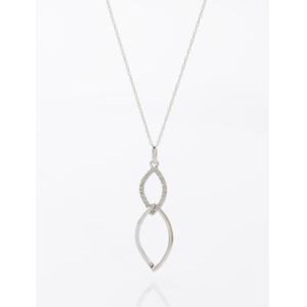 Picture of Nouveau Diamond Necklace White Gold