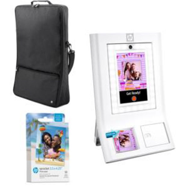 Picture of Sprocket Photobooth white + Zink 50 paper pack & Carrying case