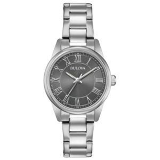 Picture of Ladies' Corporate Collection Silver-Tone Stainless Steel Watch Gray Dial