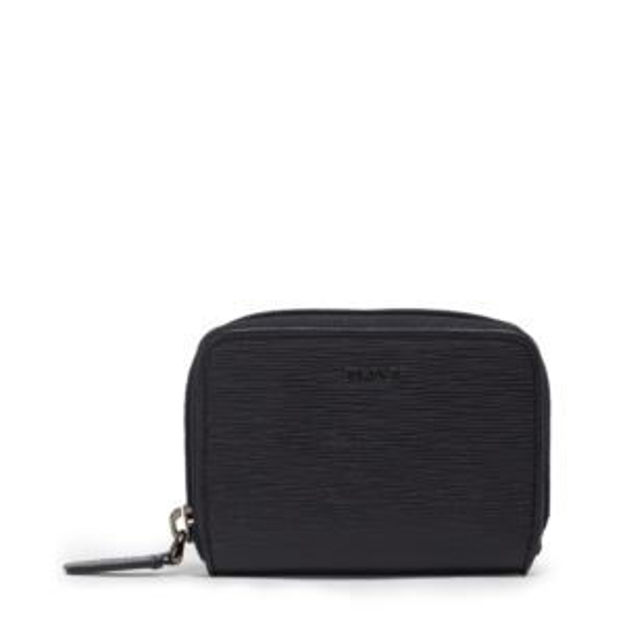 Picture of Nassau Slg Zip Around Card Case - Black Embossed