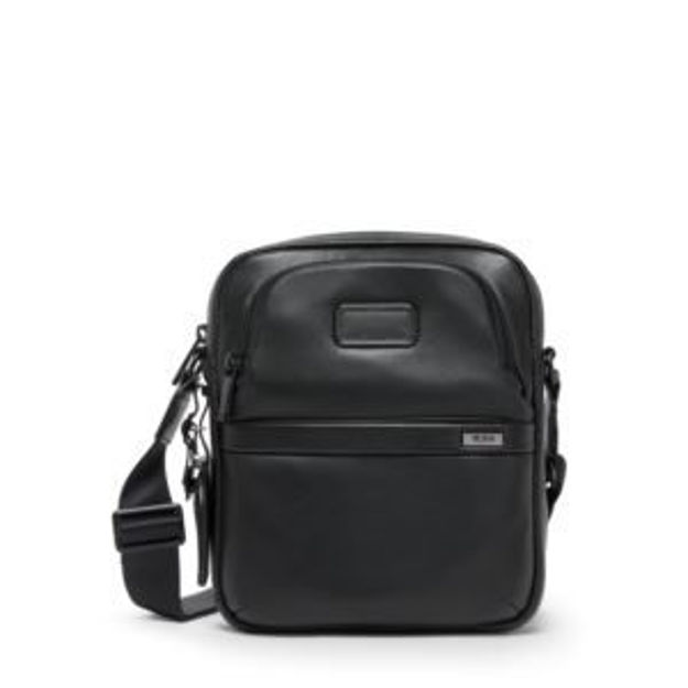 Picture of Tumi Alpha Medium Crossbody - Black Leather