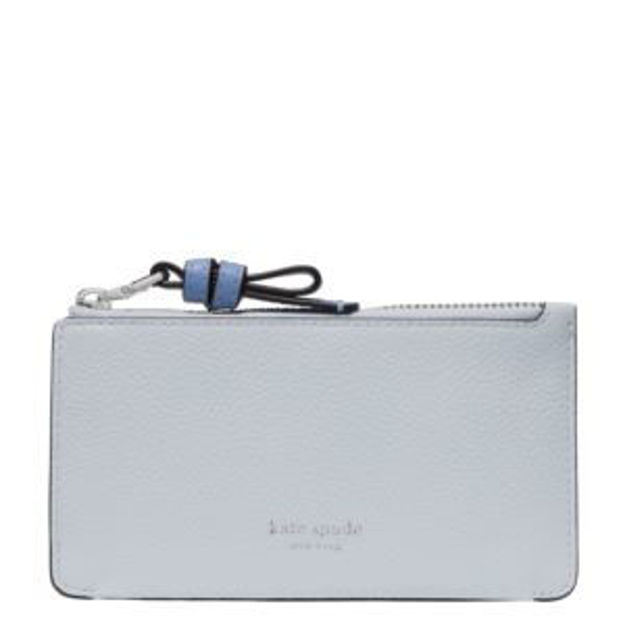 Picture of Loop Colorblocked Zip Card Case - Pale Sapphirine